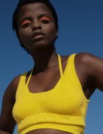 Knitted Bra Yellow